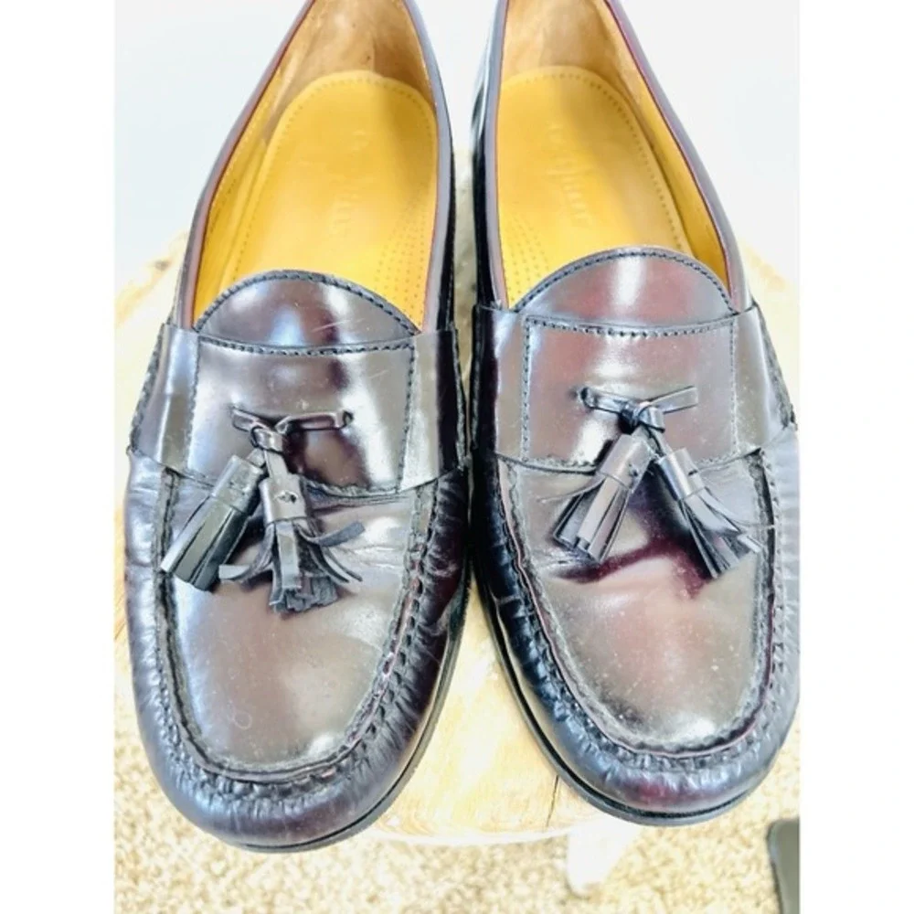Cole Haan Men's Loafer Sz 12D Leather Tassel Moc Toe Comfort‎ Slip-On Shoes